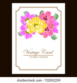 Romantic invitation. Wedding, marriage, bridal, birthday, Valentine's day.