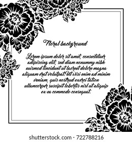 Romantic invitation. Wedding, marriage, bridal, birthday, Valentine's day.