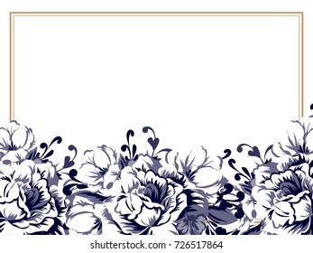 Romantic invitation. Wedding, marriage, bridal, birthday, Valentine's day.