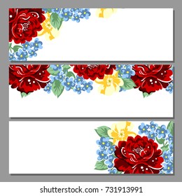 Romantic invitation. Wedding, marriage, bridal, birthday, Valentine's day.
