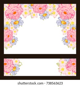 Romantic invitation. Wedding, marriage, bridal, birthday, Valentine's day.