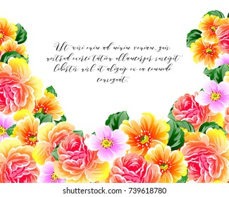 Romantic invitation. Wedding, marriage, bridal, birthday, Valentine's day.