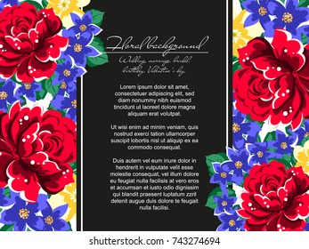 Romantic invitation. Wedding, marriage, bridal, birthday, Valentine's day.