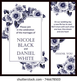 Romantic invitation. Wedding, marriage, bridal, birthday, Valentine's day.