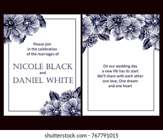 Romantic invitation. Wedding, marriage, bridal, birthday, Valentine's day.