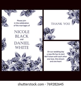 Romantic invitation. Wedding, marriage, bridal, birthday, Valentine's day.