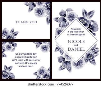 Romantic invitation. Wedding, marriage, bridal, birthday, Valentine's day.