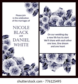Romantic invitation. Wedding, marriage, bridal, birthday, Valentine's day.