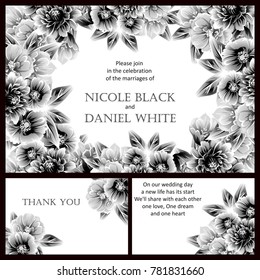 Romantic invitation. Wedding, marriage, bridal, birthday, Valentine's day.