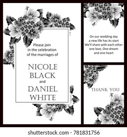 Romantic invitation. Wedding, marriage, bridal, birthday, Valentine's day.