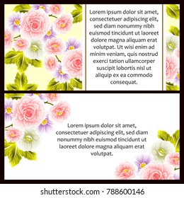 Romantic invitation. Wedding, marriage, bridal, birthday, Valentine's day.