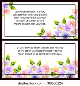 Romantic invitation. Wedding, marriage, bridal, birthday, Valentine's day.