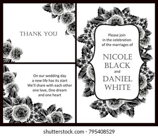 Romantic invitation. Wedding, marriage, bridal, birthday, Valentine's day.