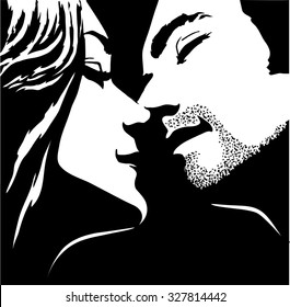 Romantic Kiss - vector