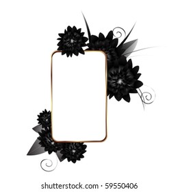 Romantic label with room for text