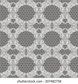 Romantic lace seamless pattern can be used for wallpaper, pattern fills, web page background,surface textures. Vector illustration.