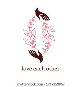 romantic logo to love each other romantic couple logo