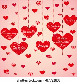 romantic love card valentine's day 
