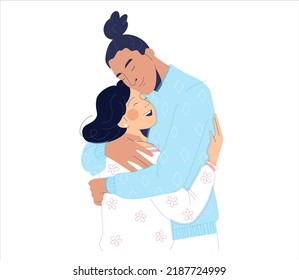 Romantic Love and Dating Illustration Featuring Couples, Hearts, and Affectionate Moments