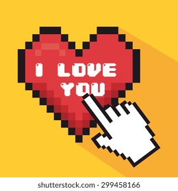 Romantic love design, vector illustration eps 10.