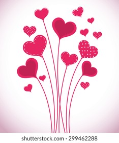 Romantic love design, vector illustration eps 10.