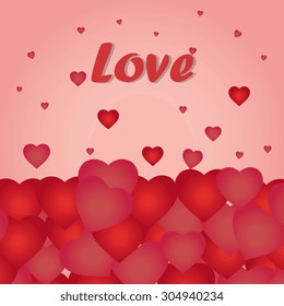 Romantic love design, vector illustration eps 10.