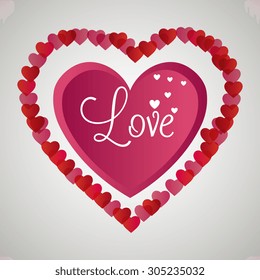 Romantic love design, vector illustration eps 10.