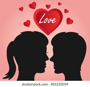 Romantic love design, vector illustration eps 10.