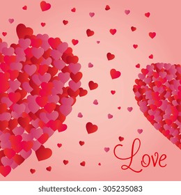 Romantic love design, vector illustration eps 10.