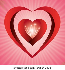Romantic love design, vector illustration eps 10.