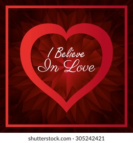 Romantic love design, vector illustration eps 10.
