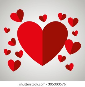 Romantic love design, vector illustration eps 10.