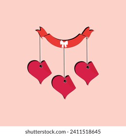 Romantic love elements. Valentine's day cute illustrations. Decorative love elements for festive design. Valentine icon vector. Different romantic objects