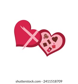 Romantic love elements. Valentine's day cute illustrations. Decorative love elements for festive design. Valentine icon vector. Different romantic objects