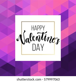 Romantic love gold minimal logo in frame on abstract background. Vintage modern label. Retro package template. Trend layout, art print. Valentine day greeting card.