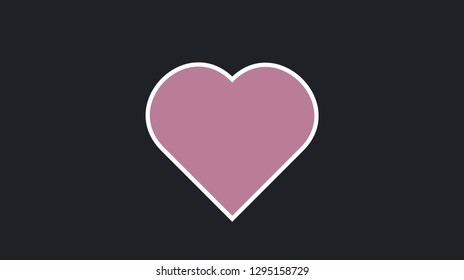 Romantic love heart element