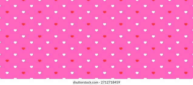 Diseño de fondo romántico del patrón de los corazones del amor para el arte hermoso de la celebración del día de San Valentín