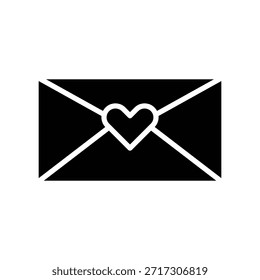 Romantic Love Letter icon vector design templates simple and modern