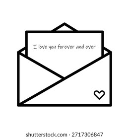 Romântico amor carta ícone vetor modelos de design simples e moderno
