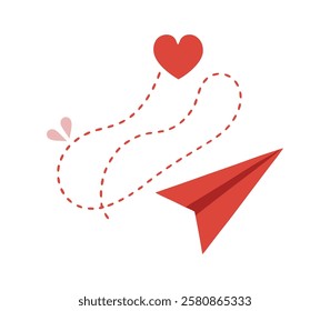 Romantic Love Message Illustration Design 