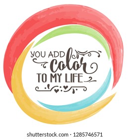 Romantic love quote. Love card