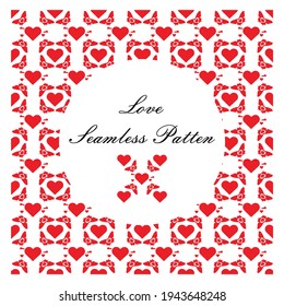 romantic love seamless pattern. Perfect for crafts projects, background, graphic design, scrapbooking 