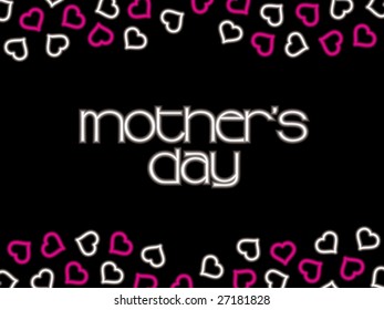 romantic macro with black background for mother day