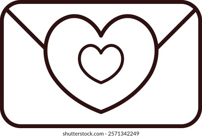 Romantic message - Romantic hand drawn icon