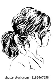 romantic messy tail