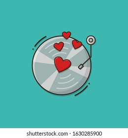 Romantic Music Icon Design Conceptual