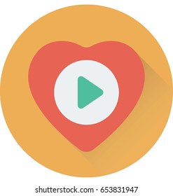 Romantic Music Vector Icon