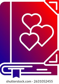 Romântico romance Linha vetor Ícone Design