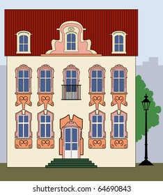 Romantic old town house