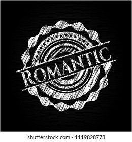 Romantic on blackboard